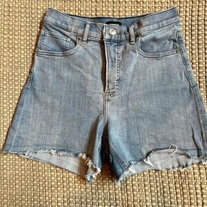 Express Light Blue Jean Shorts